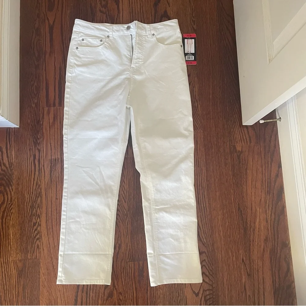 NWT Frye Women’s High Rise Jeans in Ivory Off White Size 8 / 29 - Picture 4 of 8